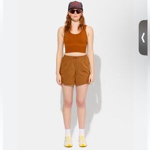 Women’s Halfdays Outdoor Hiking Active Shorts Caramel Brown Size Small